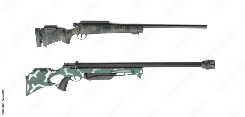 gun, rifle, shotgun isolated on white background Stock Photo | Adobe Stock