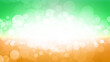 Green, White and Orange Ireland Flag Abstract Background Concept, St. Patrick's Day Irish Colors Illustration, Defocused Bokeh Lights Ireland Abstract Horizontal Background