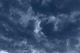 Fototapeta Niebo - Dark storm clouds before rain.