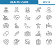 © 13ree_design - Healthcare Icons. Health Care, Medical, Hospital Vector Icon Set