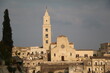 Dusk over Cathedral at Piazza Duomo in Matera, Italy
