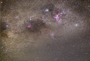 Wall Mural - Via lactea, region of the nabula eta carinae, sky with stars.
