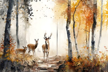 水彩画「鹿」 61Ogd+28EmL.jpg_BO30,255,255,