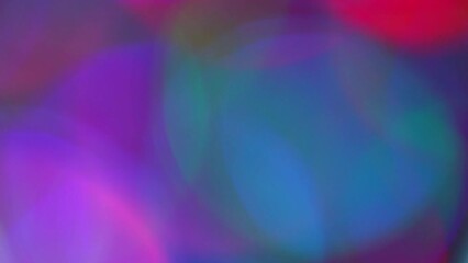 Wall Mural - Light leaks effect background animation in blue, purple and magenta colors. Mulicolored Lens light leaks movement making an abstract animation with large bokeh. Blur Light Leaks in 4k footage.