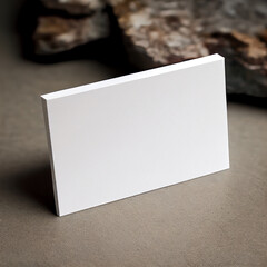 Wall Mural - Business card mockup, corporate blank white name card, 3d rendering. Generative AI