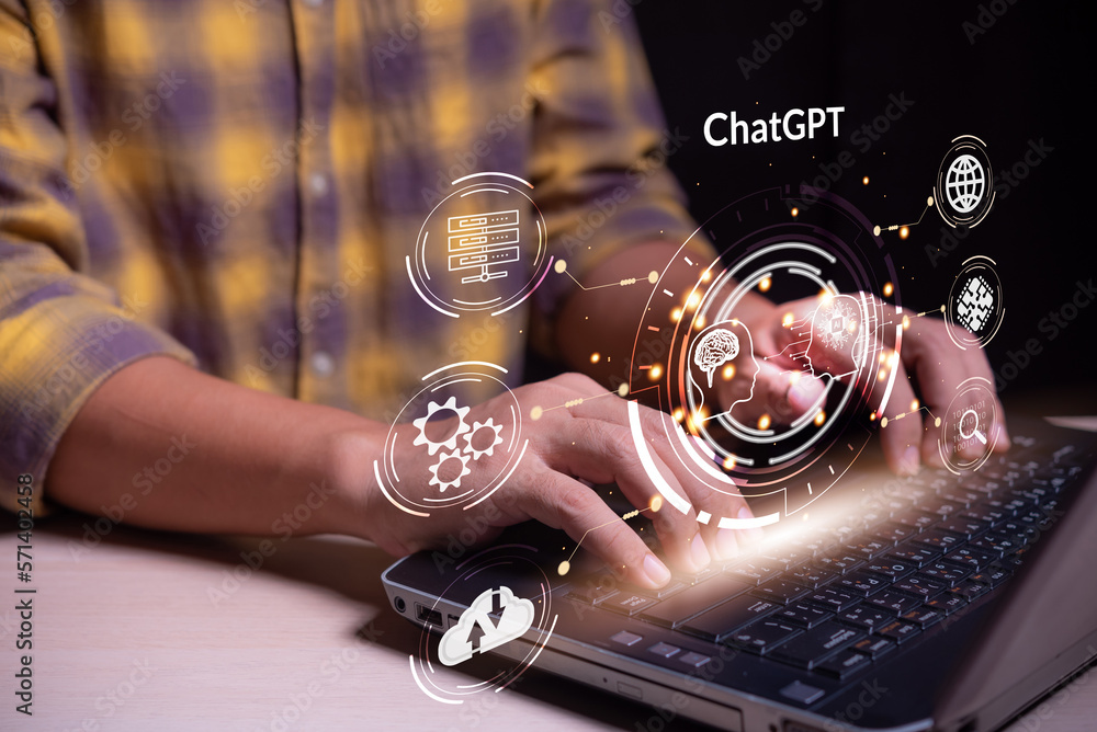 Futuristic technology transformation, Chatbot Chat with AI , Artificial ...