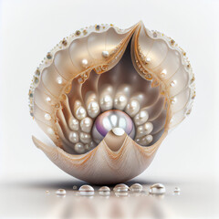 Wall Mural - Pearl in the shell.