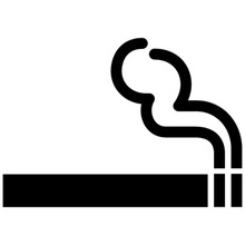 Cigarette Vector, Icon, Symbol, Logo, Clipart, Isolated. Vector Illustration. Vector Illustration Isolated On White Background.