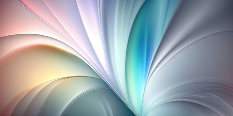 Wall Mural - abstract colorful background with flowing lines as header wallpaper design, generative ai