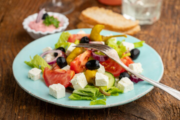 Sticker - geek salad with feta cheese