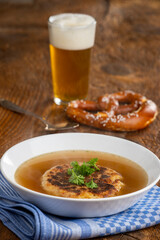 Poster - austrian cheese dumpling soup