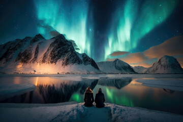 looking at the aurora - generative ai