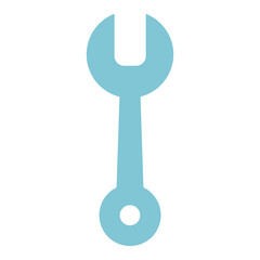 Wall Mural - wrench or spanner tool flat icon