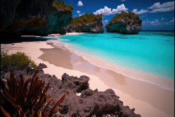 beach, sea, water, ocean, landscape, island, sand, sky, summer, nature, travel, tropical, seascape, paradise, shore