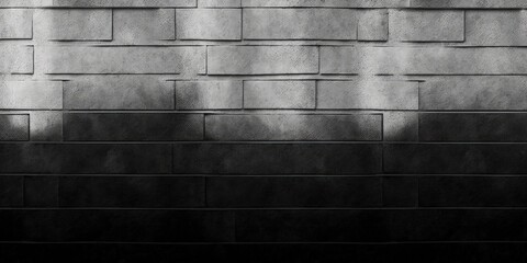 Wall Mural - Concrete texture and a black brick wall serve as the background. Generative AI