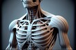 Orthopädie Muskulatur und digitale Darstellung, ai generativ