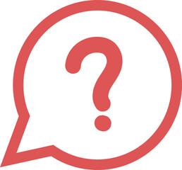 Wall Mural - Question mark inside dialog box, message bubble