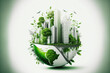 © zzzz17 - The Green City of Tomorrow: A Sustainable Vision for Our Future. Generative Ai