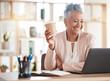 © Charlize D/peopleimages.com - Happy, accountant or senior woman on laptop video call for financial strategy, networking or virtual assistance. Finance, smile or advisor for success stock market, invest budget or mortgage planning