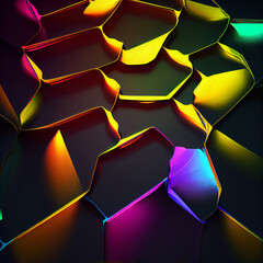 Wall Mural - 3D Abstract wave background with dark salmon, can be used as texture, background or wallpaper
