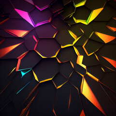 Wall Mural - 3D Abstract wave background with dark salmon, can be used as texture, background or wallpaper Created by AI. AI photo