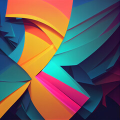 Wall Mural - Abstract wave background with dark salmon, can be used as texture, background or wallpaper  Created by AI. AI photo
