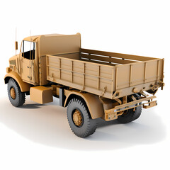 Wall Mural - truck isolated on white background