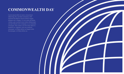 Common wealth Day background.