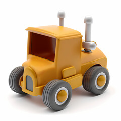 Wall Mural - toy truck isolated on white