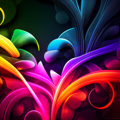 Wall Mural - Abstract wave background with dark salmon, can be used as texture, background or wallpaper Created by AI. AI photo