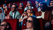 © bernardbodo - Audience laughing in 3D cinema.