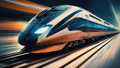 Futuristic Design For Train, Modern way of train travel, the future of trains