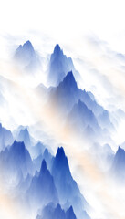 Poster - mountains and clouds