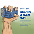 Crushed cans, Crush a can day, Cans, Aluminium Recycling cans,
