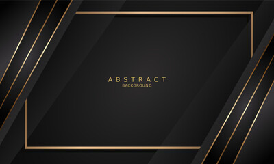 dark black luxury premium background and gold line.