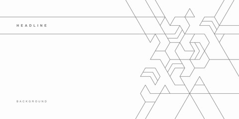 Abstract geometric technological background. Vector creative design.