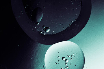 Wall Mural - surreal abstract space, dark background