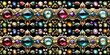 Jeweled Mirage: A Seamless Pattern of Glittering Gems and Stones