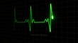 abstract  beautiful  green  color  heart beat line    .4k neon light heartbeat display screen medical research show sign colorful abstract background 4k neon symbol .