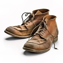 Old Vintage Leather Boots For Men