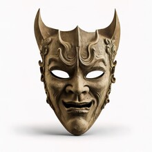 Scary Devil Vintage Mask Old Medieval