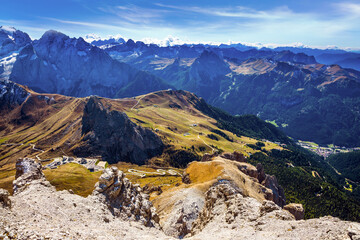 Poster - The Passo-Pordoi pass