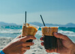 Kawa mrożona na plaży