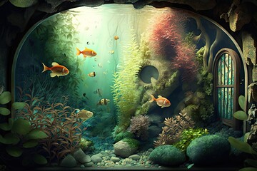 Wall Mural - fish tank