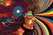  Illustration of psychedelia. Generative AI