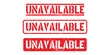 © ady sanjaya - Unavailable sign or stamp on white background, vector illustration