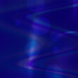 © marisamanee - Abstract Neon Blue and Pink Holographic Colored Line Waves, Dark Blue Background