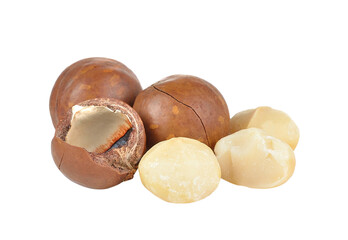 Wall Mural - macadamia nuts on transparent png