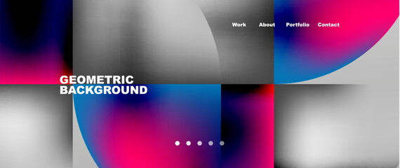Circles and round elements abstract background design for wallpaper, banner, background, landing page, wall art, invitation, prints
