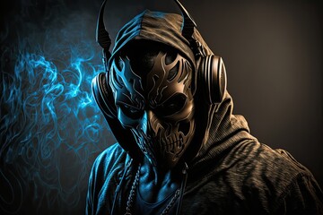 Wall Mural - DJ with Mask